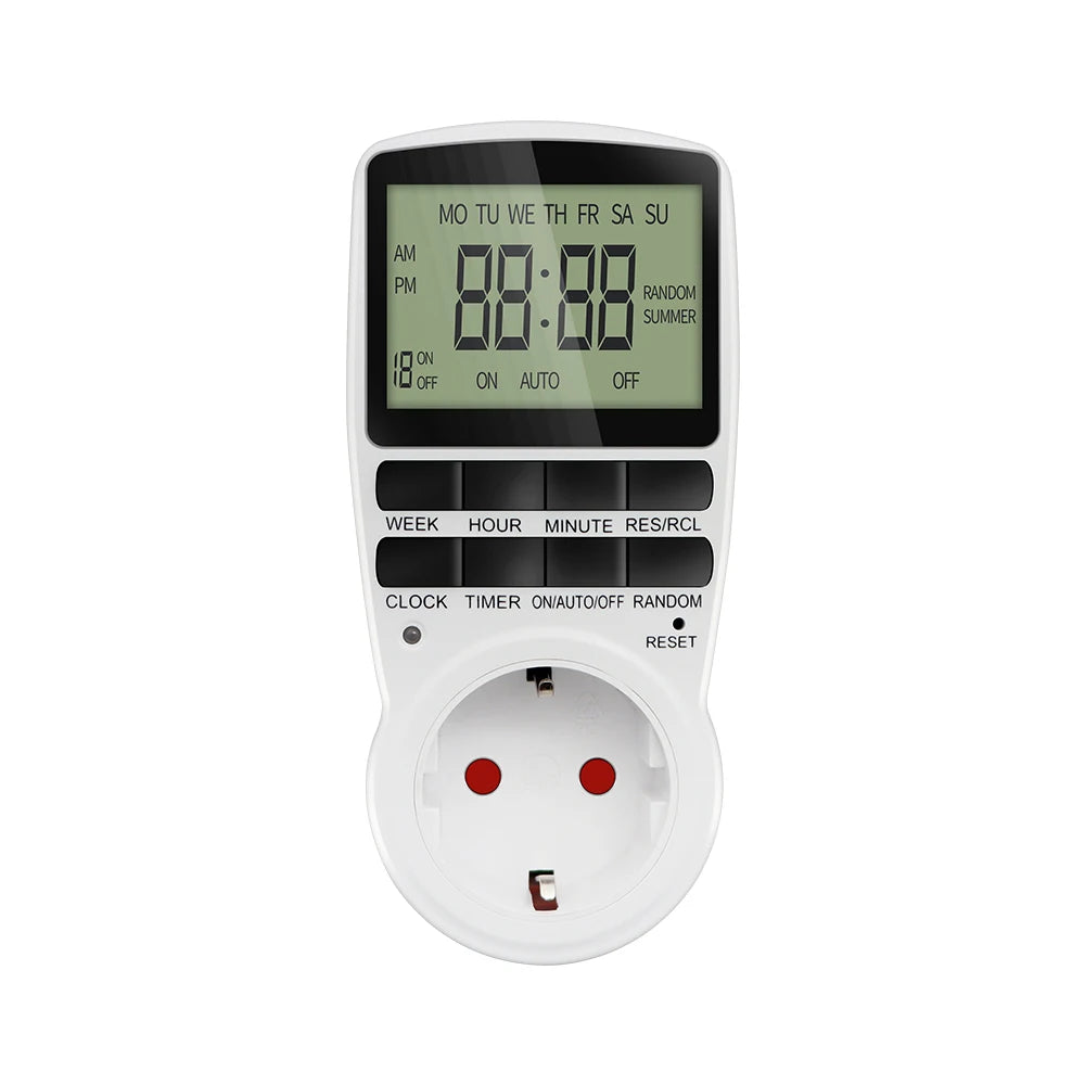 Electronic Timer Switch &ndash; Programmable Timing Socket EU plug