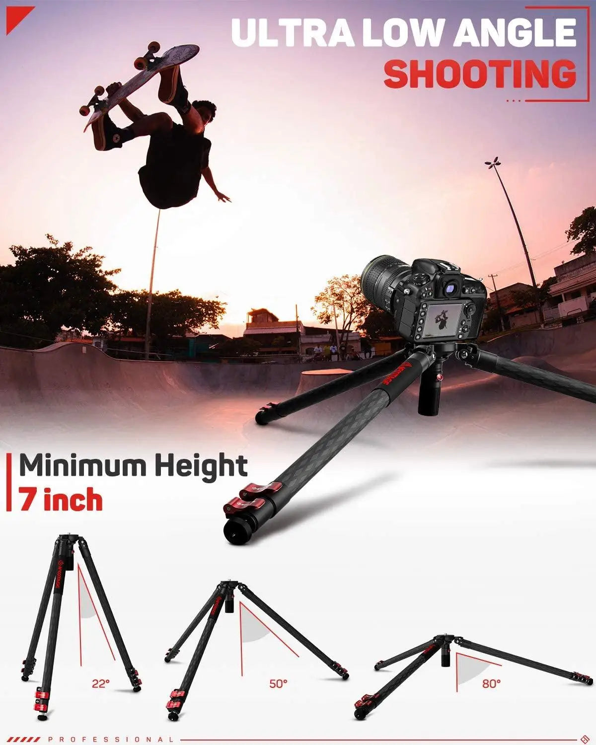 IFOOTAGE Gazelle TA5S TC5S TA6S TC6S Tripod &ndash; Carbon Fiber