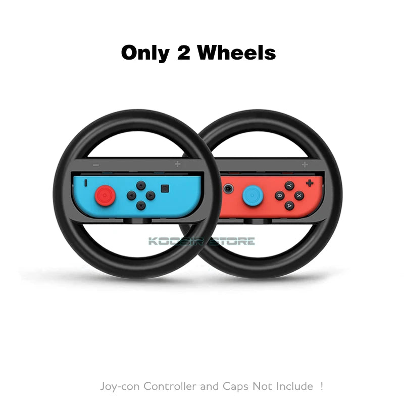 Nintend Switch Accessories Set &ndash; Enhanced Grip Racing Steering Wheel Handles Only 2 Wheels