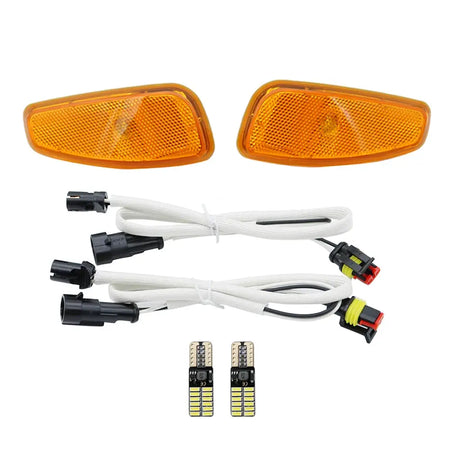 For Jeep Renegade 2014-2019 Accessories Front Turn Side Signals Lights Reflection Warning Turn Signal with t10 led orange bulb by InterCyprus Trading Ltd