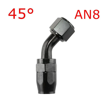 1 Piece AN4/6/810/12 Straight 0°/45°/90°/180° Degree Aluminum Swivel Hose End Fitting Adapter Oil Fuel Line NPT PLUG Black by InterCyprus Trading Ltd