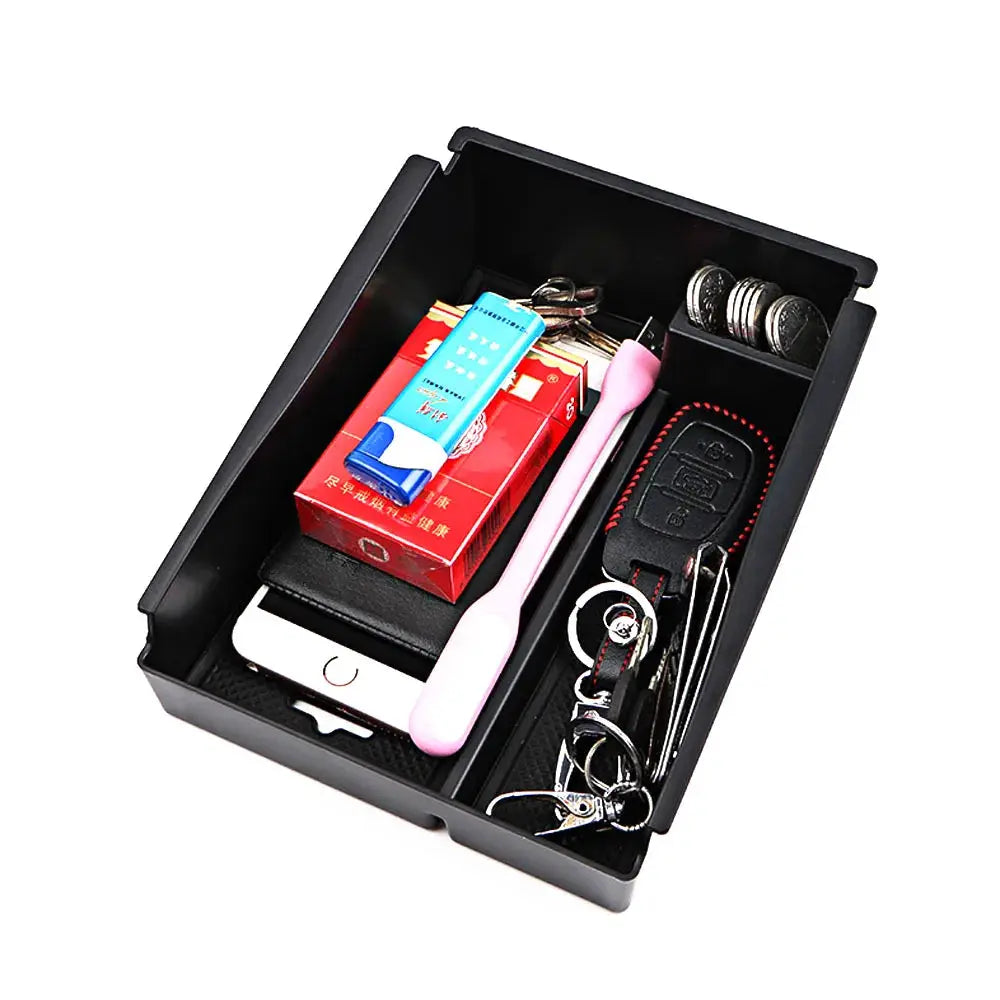 Armrest Storage Box Central Console Glove Tray Holder For Hyundai Tucson TL 2015 2016 2017 2018 2019 AT DRIVE Car Organizer by InterCyprus Trading Ltd