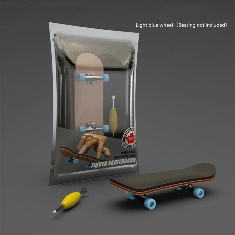 Finger SkateBoard Wooden Fingerboard Toy &ndash; Stunts Kit 3-A