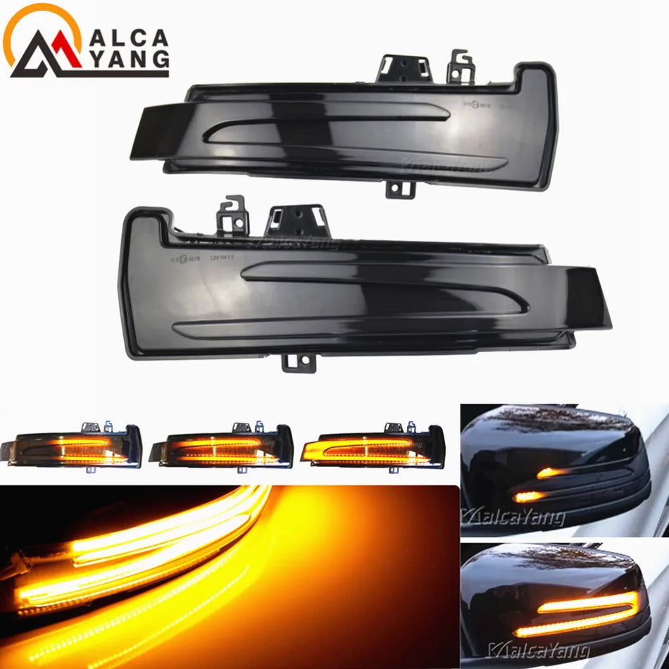 Lumină de băltoacă și semnalizare LED dinamică pentru oglinda din spate pentru Mercedes Benz W204 CLA A B C E S GLA GLK CLS Class W176 W212