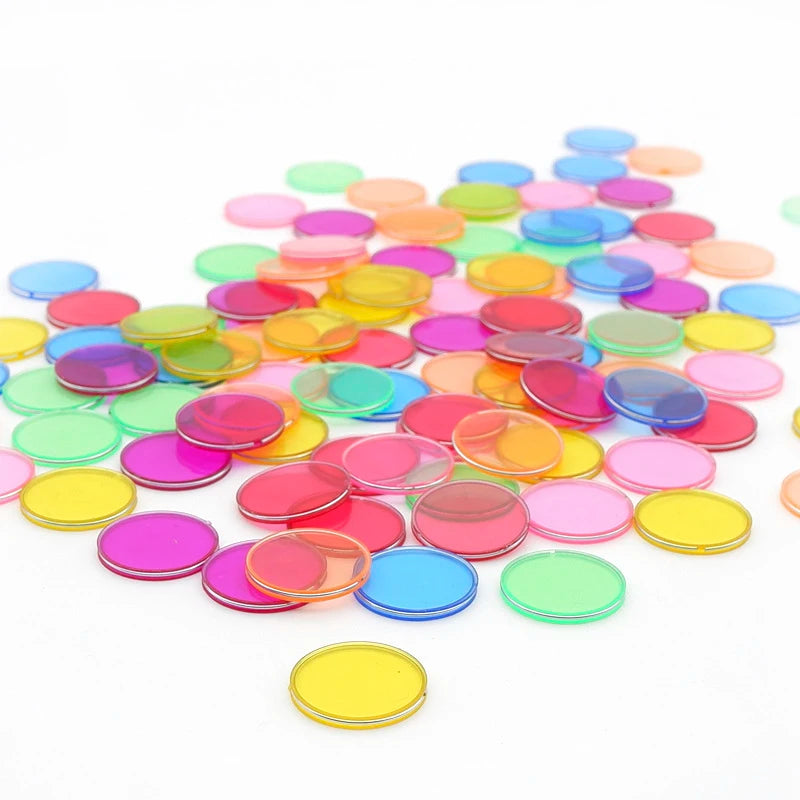 100PCS Magnetic Circular Sheets &ndash; Engaging Color Learning Toy