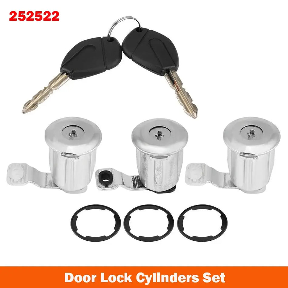 Barrel Door Lock Cylinders Set With 2 Keys For Peugeot Citroen Partner Berlingo Xsara Picasso 96244156 by InterCyprus Trading Ltd