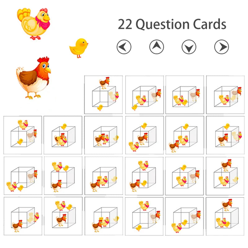 Toddler Montessori Math Toy Animal Matching &ndash; Logic Skill