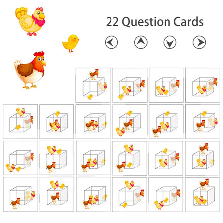 Toddler Montessori Math Toy Animal Matching &ndash; Logic Skill