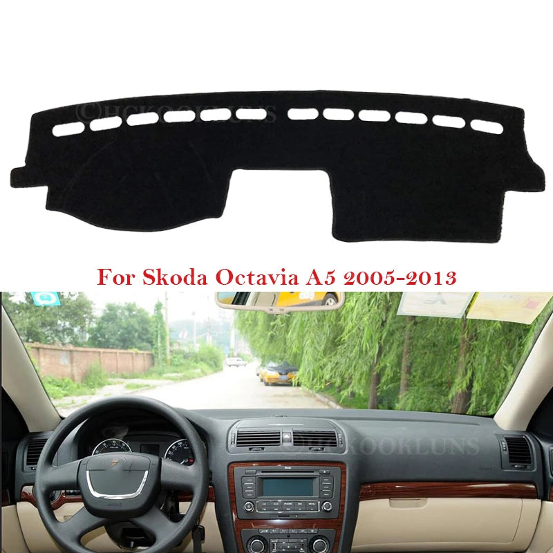 Anti-UV Polyester Kojelaudan Suojus Skoda Octavia MK2 A5