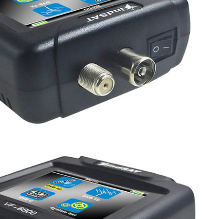 Woopker VF-6800P HD Digital Satellite Finder Combo Support DVB-T2/DVB S2/DVB C Sat Finder Meter TV Receiver Dvbt2 Tuner