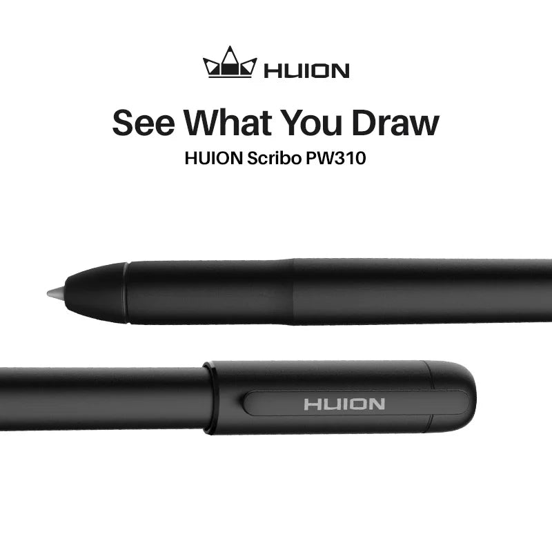 Huion Scribo PW310 Grafiktavla Stylus Med 8192 Trycknivåer Och 3 Refiller