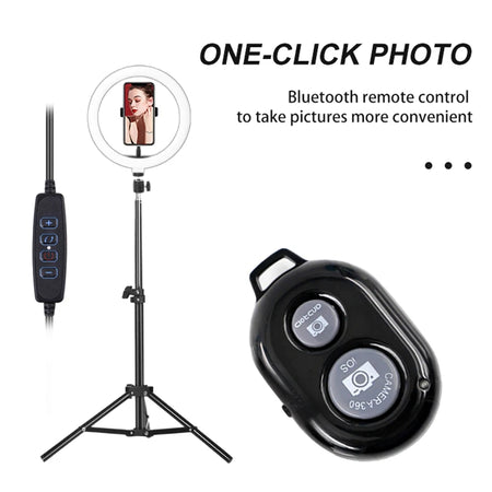 LEAFILLIGHT LED Ring Light with Tripod Stand &amp; Phone Holder for Selfies and Videos