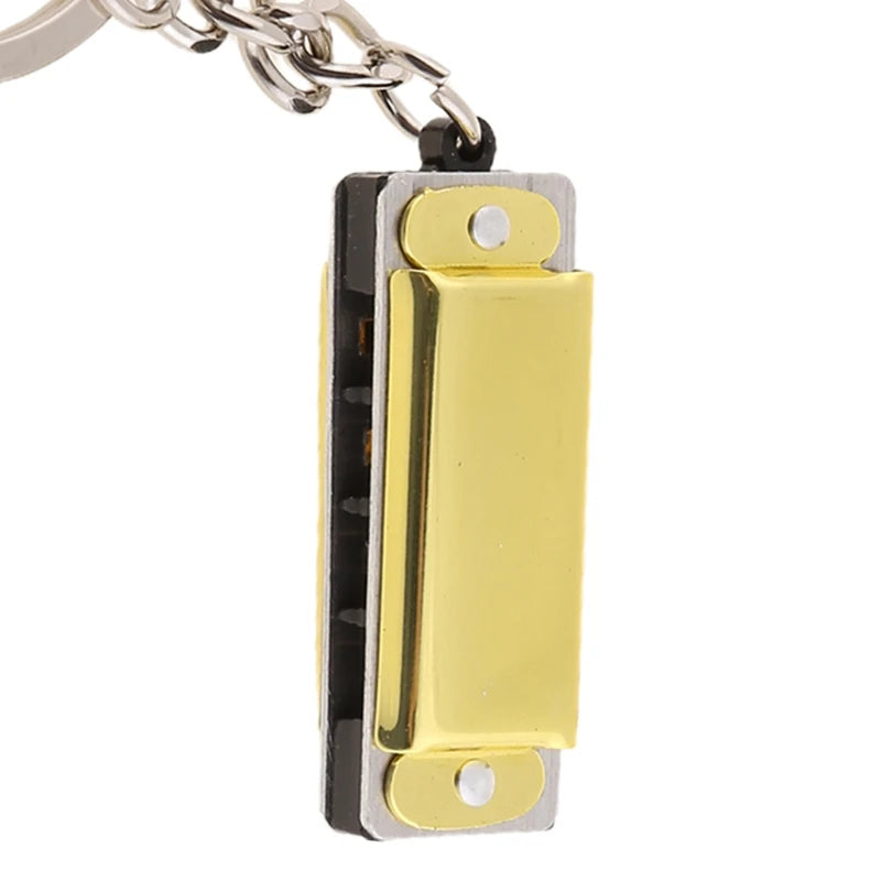 Mini Harmonica Keychain - Eight Tone 4 Hole Compact Design
