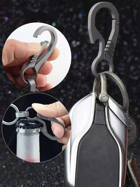 Luxury Titanium Keychain - Ultra Lightweight Carabiner for Men