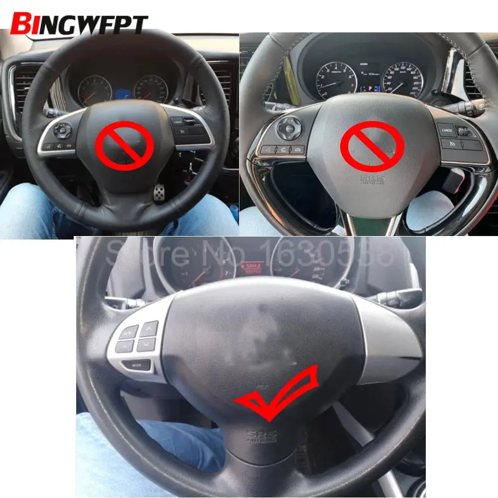 Piano black Bluetooth Phone Cruise Control steering wheel switch buttons For Mitsubishi Pajero/Montero Sport(KH) 2008-2012 by InterCyprus Trading Ltd