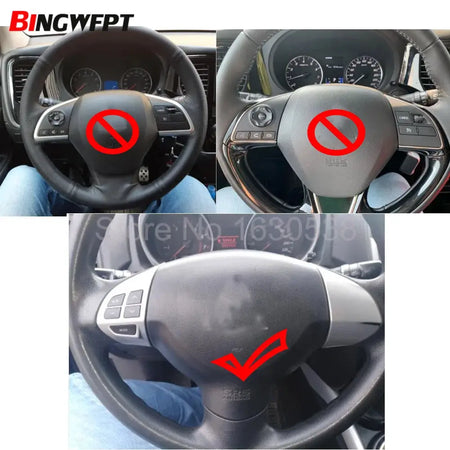 Piano black Bluetooth Phone Cruise Control steering wheel switch buttons For Mitsubishi Pajero/Montero Sport(KH) 2008-2012 by InterCyprus Trading Ltd