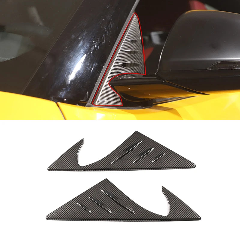 Τρίγωνο Διακοσμητικό Σπόιλερ Καθρέφτη από Ανοξείδωτο Ατσάλι GR Supra A90