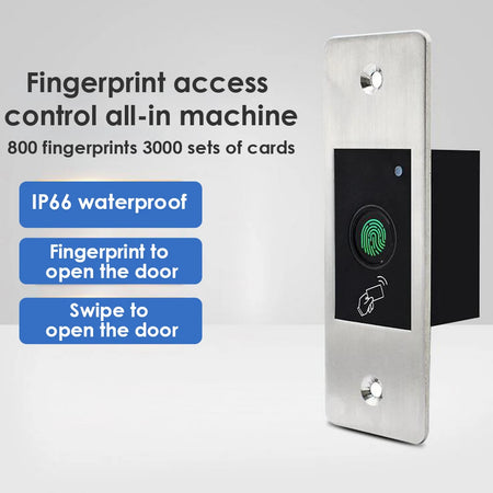 IP66 Waterproof Metal Embedded Access Control &ndash; Fingerprint