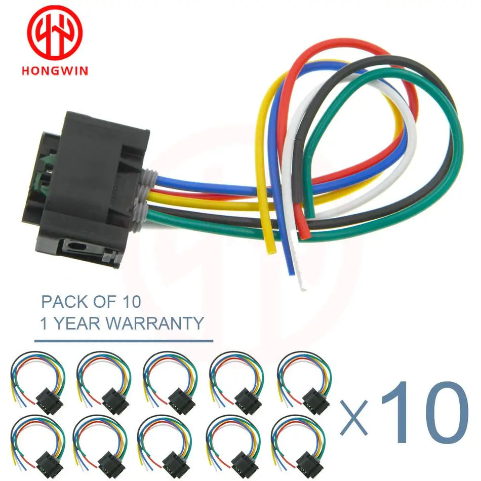 Conector de Sensor de Nível de Farol de 6 Pinos com Fios para Audi VW