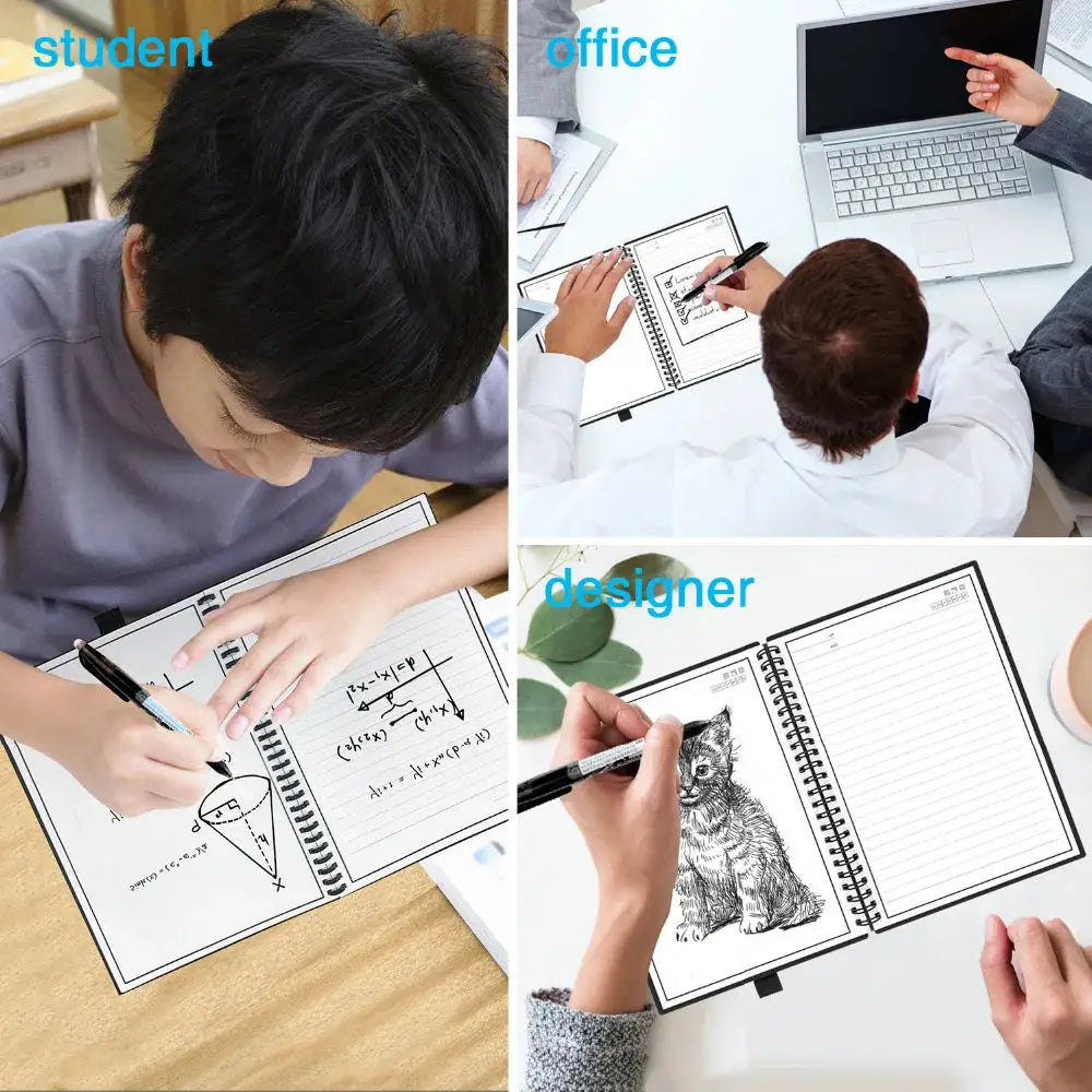 Notebook Erase A5 B5 Smart Erasable Notebook Paper Erase Notepad Note Pad Lined With ...