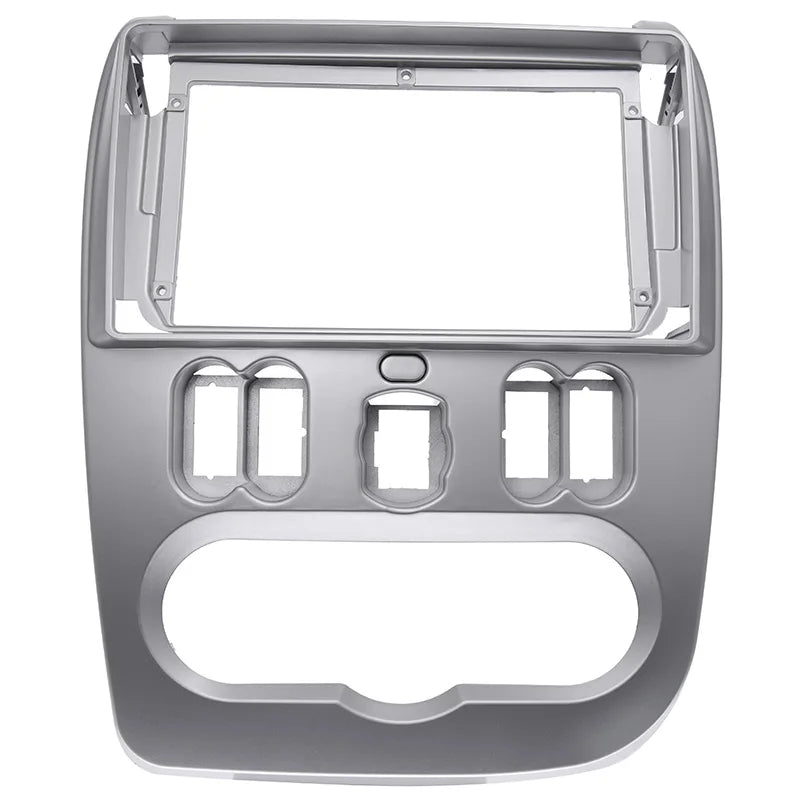 Automobilio radijo rėmas 9 colių ABS plastiko fasadas Renault Logan Sandero 2009-2013 prietaisų skydelio montavimo apvadas