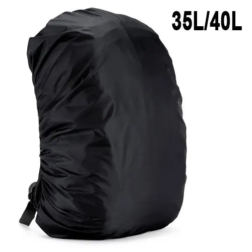 Waterproof Backpack Rain Cover - All Weather Protection 35 40L Black