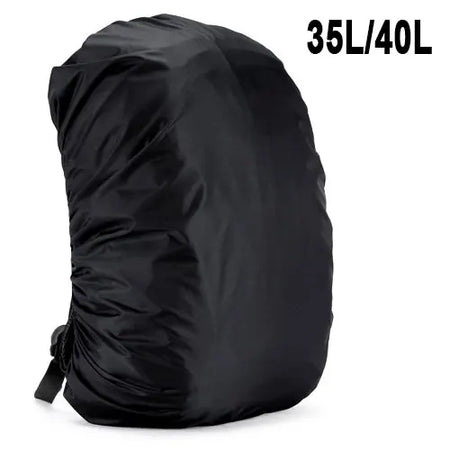Waterproof Backpack Rain Cover - All Weather Protection 35 40L Black