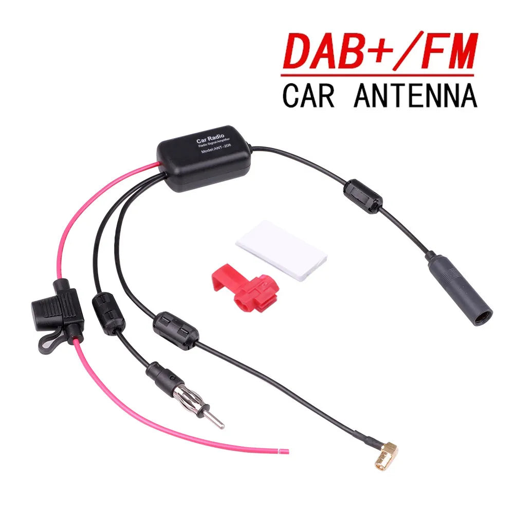 Kebidumei Car Radio Antenna &ndash; 3 in 1 Signal Booster Amplifier AM FM DAB Amplifier / CHINA