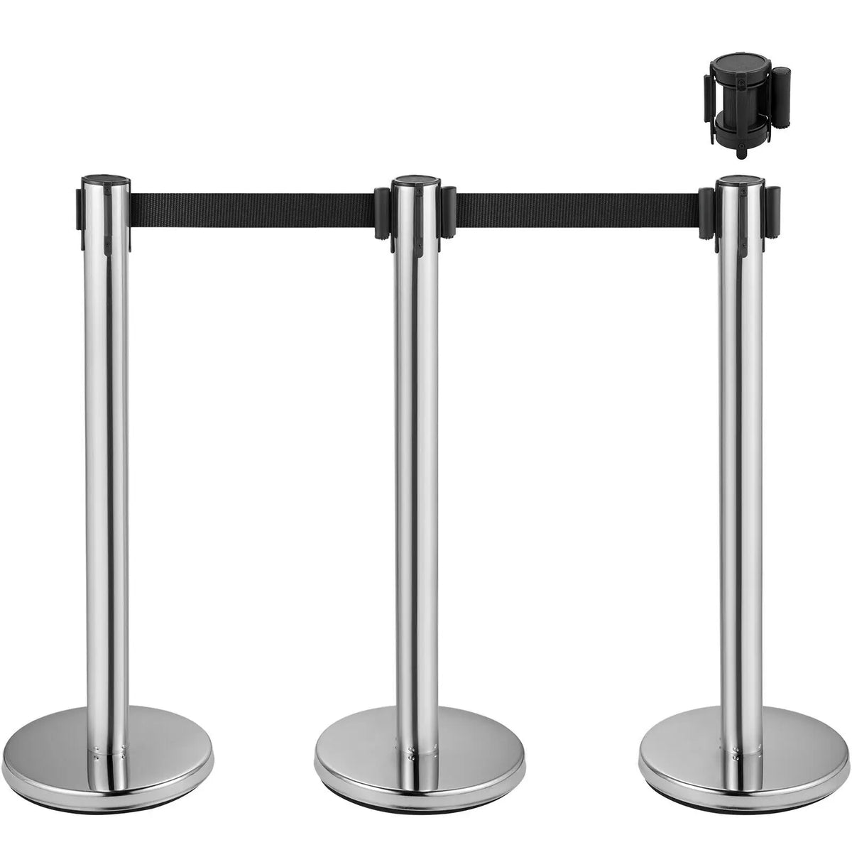SucceBuy Stainless Belt Stanchion &ndash; Retractable Belt 6.6 Ft