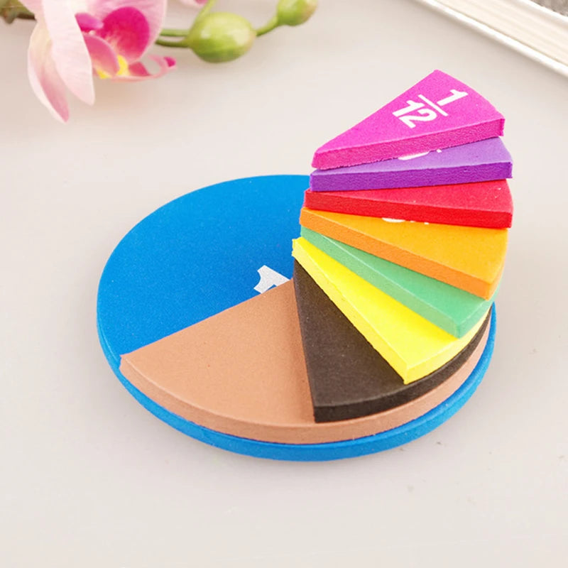 51Pcs Circular Fractions Toy Set - Early Math Learning