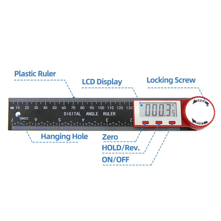 Goniometer Electronic Protractor &ndash; Digital Angle Gauge