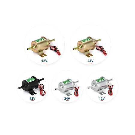 12V/24V Universal Electric Fuel Pump Low Pressure Bolt Fixing Wire Diesel Petrol HEP-02A For Car Carburetor Motorcycle ATV by InterCyprus Trading Ltd