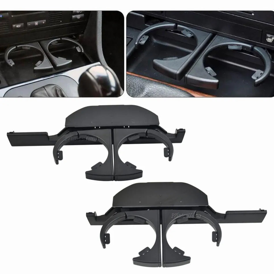 Portavasos retráctil ABS para consola del salpicadero BMW E39