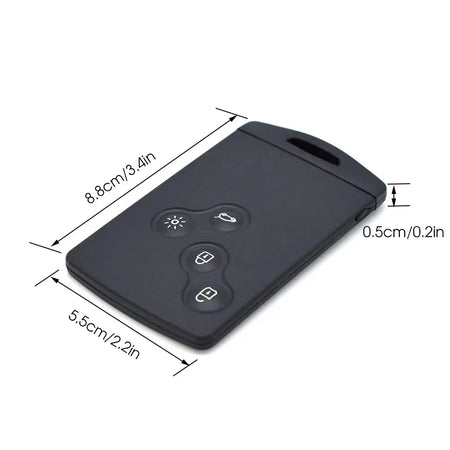 4 Buttons Key Shell For Renault Koleos Megane 2 3 Clio Captur Laguna Fob Remote Smart Card Key Case With Insert Small Key Blade by InterCyprus Trading Ltd