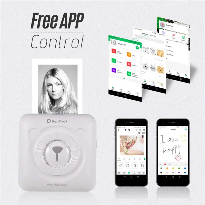 Peripage A6 Pocket Printer 203dpi &ndash; Bluetooth Thermal Print