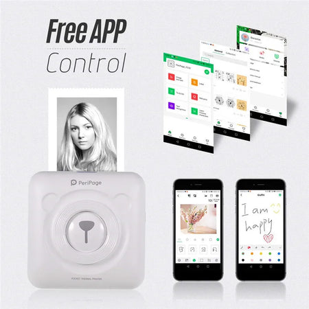 Peripage A6 Pocket Printer 203dpi &ndash; Bluetooth Thermal Print