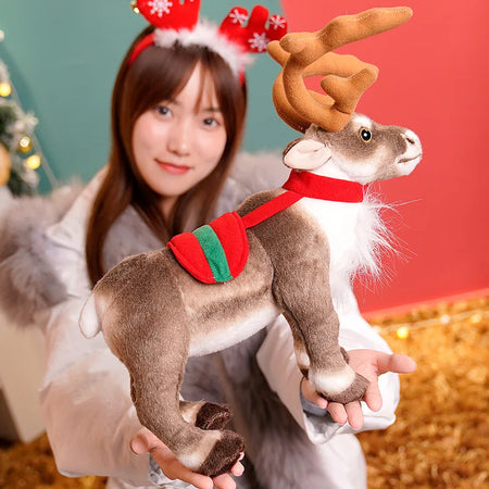 Plush Reindeer Toy for Christmas &amp; New Year Celebrations