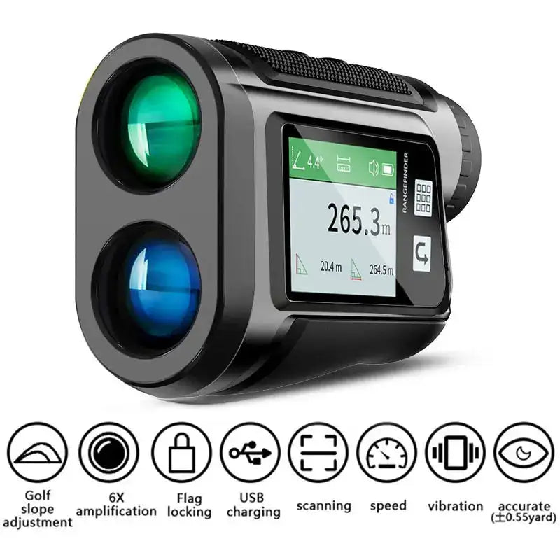 Touch Screen Golf Range Finder 600m Flag Lock KMC600 LCD black C / 1200m