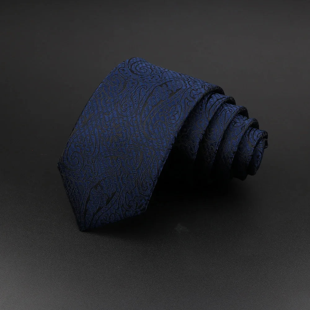 Stylish Jacquard Striped Paisley Necktie for Men 27