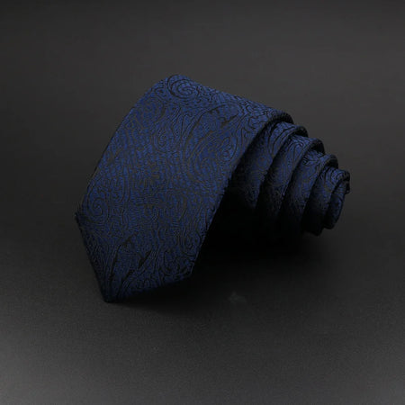 Stylish Jacquard Striped Paisley Necktie for Men 27