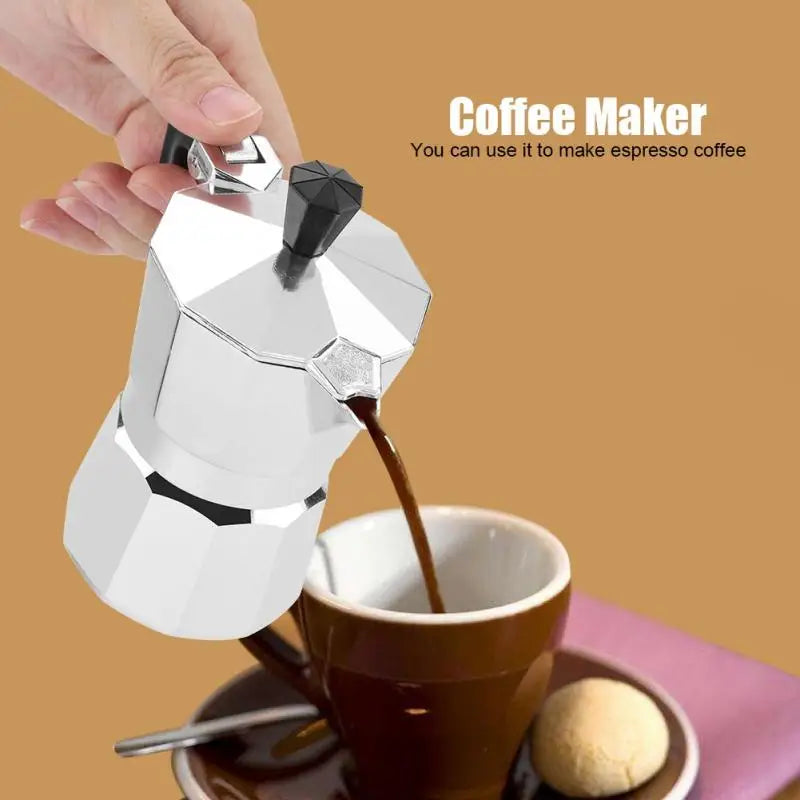 Haofy 1 Cup Aluminium Italian Moka Pot Espresso Maker