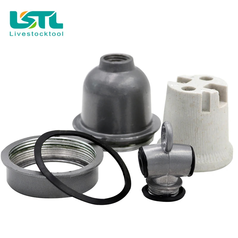 220V Pet Heating Lamp Holder &ndash; Ceramic Construction