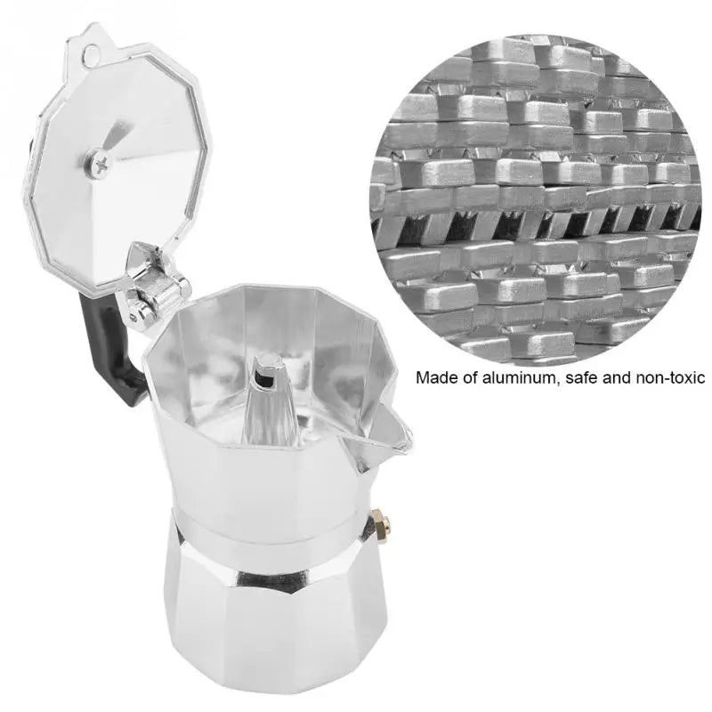 Haofy 1 Cup Aluminium Italian Moka Pot Espresso Maker