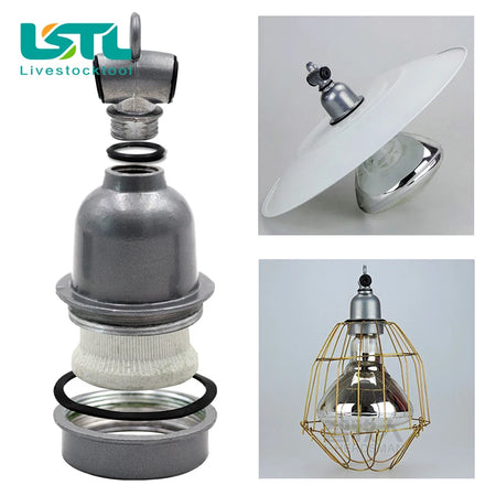 220V Pet Heating Lamp Holder &ndash; Ceramic Construction