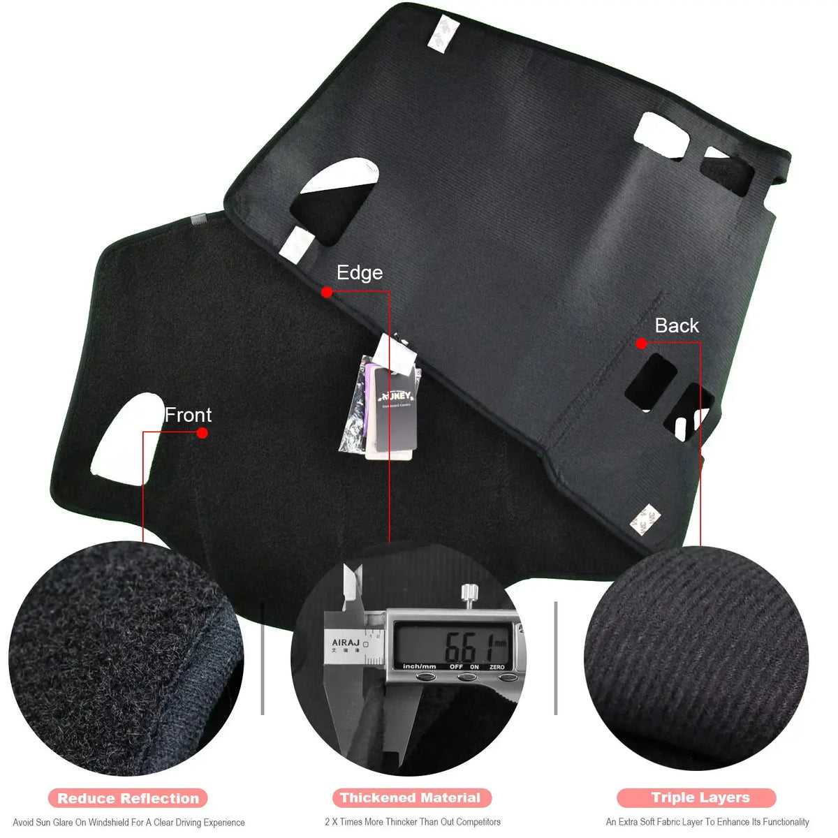 Xukey Fit For Nissan Versa Tiida C11 2007 2008 2009 2010 2011 Dashboard Cover Dashmat Dash Mat Pad Sun Shade Dash Board Cover by InterCyprus Trading Ltd