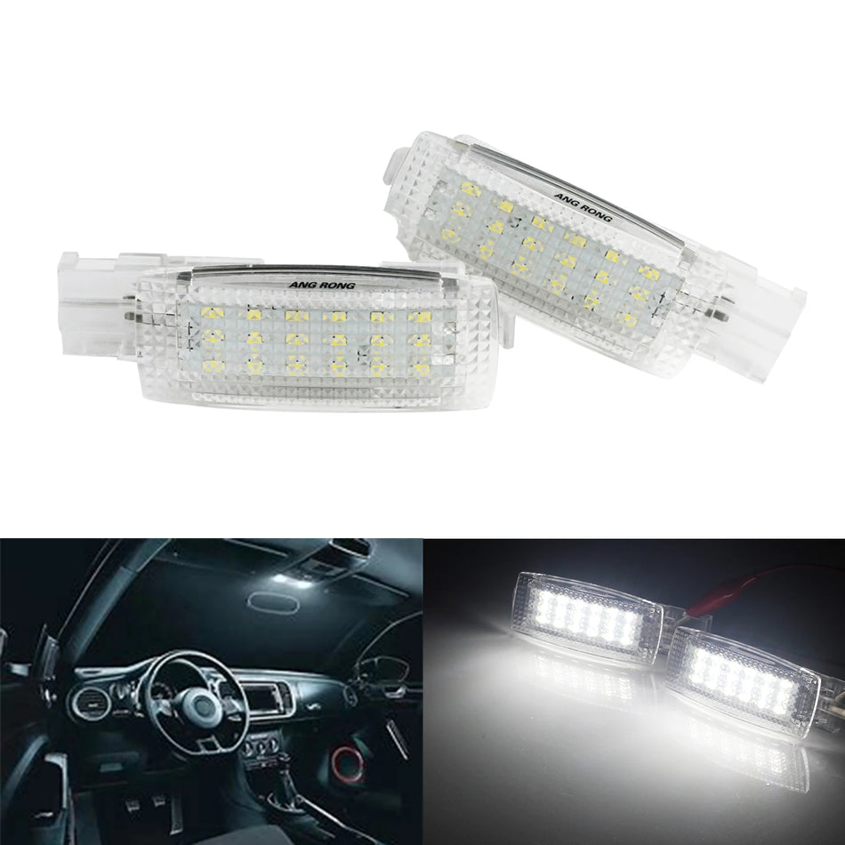 Interior Vanity Mirror Lights 2x LED for VW Golf Jetta CC Tiguan Scirocco