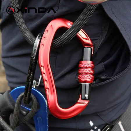XINDA XD-8126N Ear Shaped Carabiner &ndash; 22KN Safety Lock