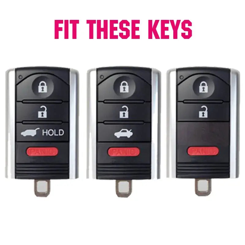 Silicone Car Key Case For Acura ILX RDX ZDX TL 2009-2015 Cover Keyless Remote Fob Shell Jacket Sleeve Protector by InterCyprus Trading Ltd