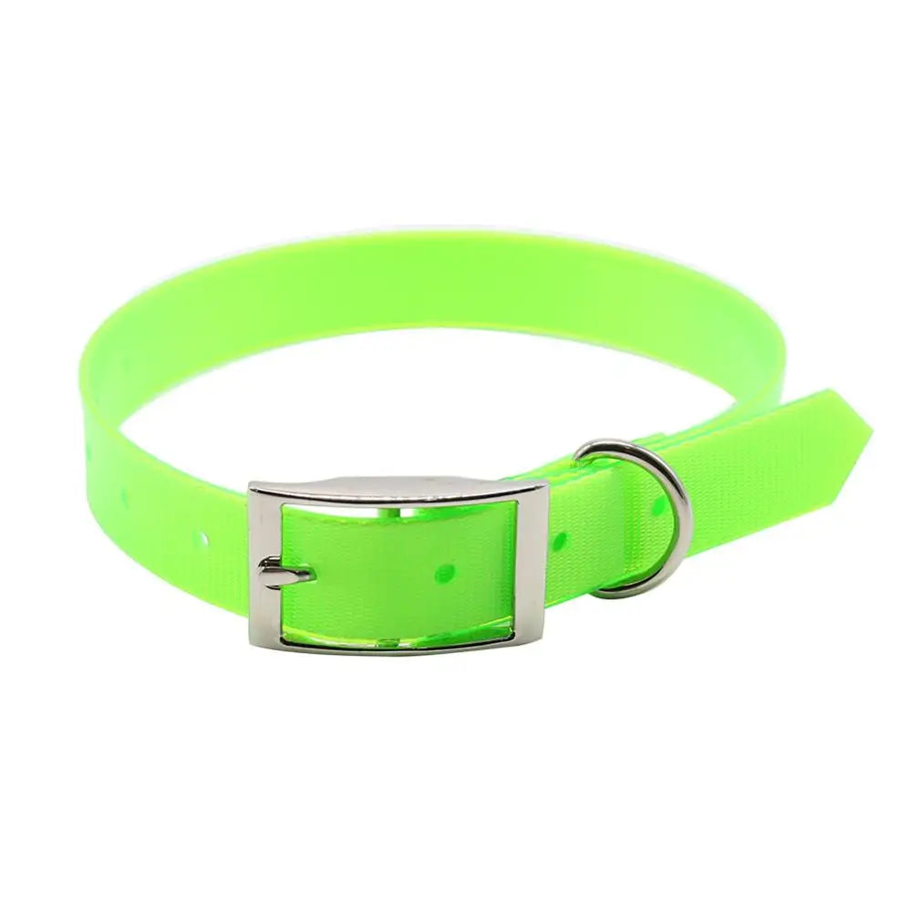 Waterproof TPU &amp; Nylon Dog Collar - Stylish, Durable, and Easy to Clean Green / S