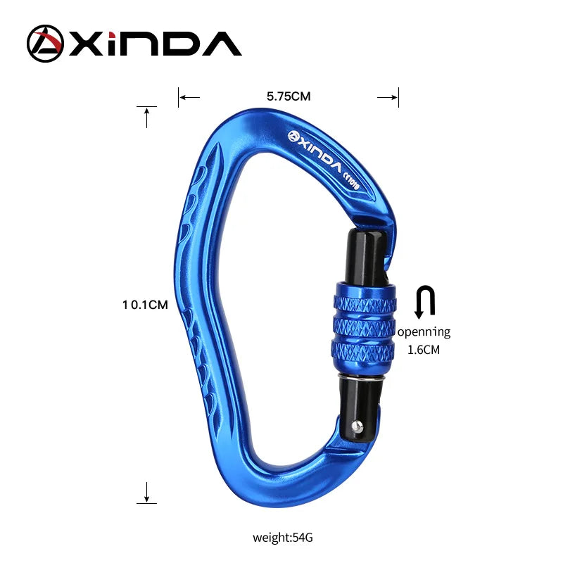 XINDA XD-8126N Ear Shaped Carabiner &ndash; 22KN Safety Lock